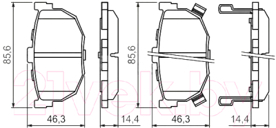 

Тормозные колодки Bosch, 0986424418