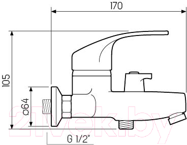 Смеситель РМС SL85-009E