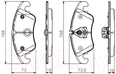 

Тормозные колодки Bosch, 0986495110