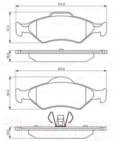 

Тормозные колодки Bosch, 0986495247