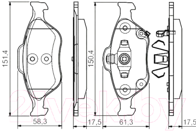 

Тормозные колодки Bosch, 0986495093