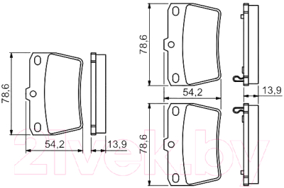 

Тормозные колодки Bosch, 0986494350