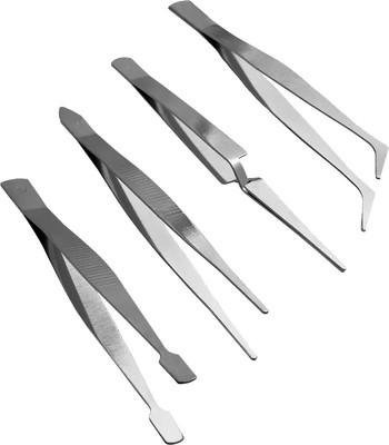 Пинцет монтажный Vertex Tools 0032-4 (4шт) - 