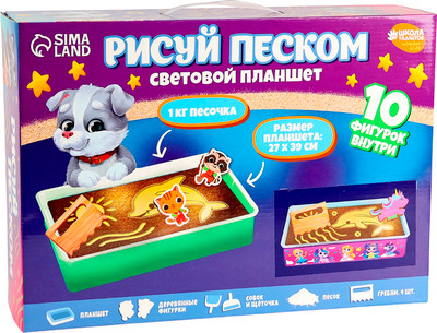 

Набор для творчества, Планшет Рисование песком / 10739298