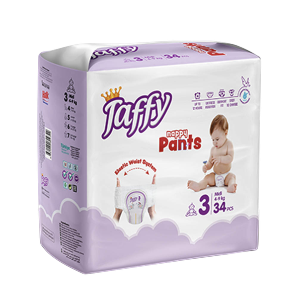 Подгузники-трусики детские Taffy Nappy Midi 4-9кг (34шт)
