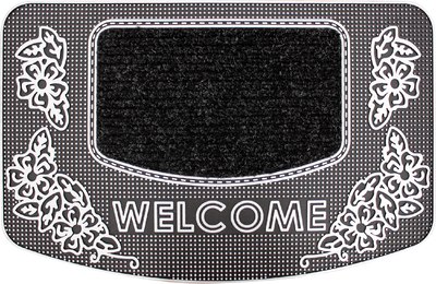 Коврик грязезащитный Akuteks Tekstil Pvc Mat 45x70-GARDEN-SILVER-PVCMat - 