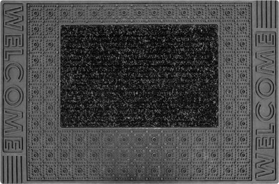 

Коврик грязезащитный, Tekstil Pvc Mat 45x70-LINEA-BLACK-PVCMat