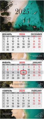 

Календарь настенный, 2025г квартальный / 116151