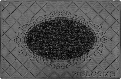 

Коврик грязезащитный, Tekstil Pvc Mat 45x70-MIRROR-BLACK-PVCMat