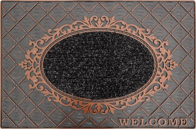 

Коврик грязезащитный, Tekstil Pvc Mat 45x70-MIRROR-COPPER-PVCMat