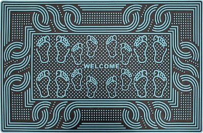 

Коврик грязезащитный, Tekstil Pvc Mat 45x70-STEP-TURQUOISE-PVCMat