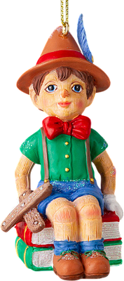 

Елочная игрушка, Decor. Пиноккио с книгами / 62276