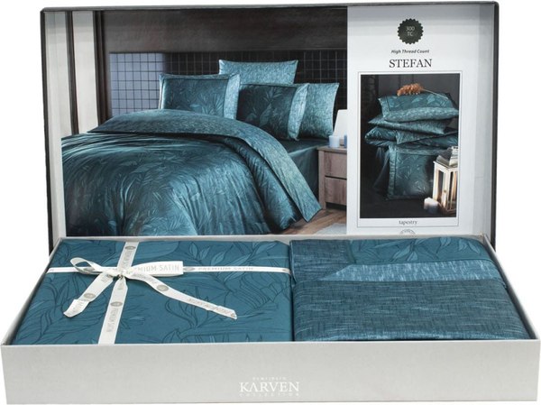 Комплект постельного белья Karven Премиум Сатин Евро / N359 STEFAN Tapestry