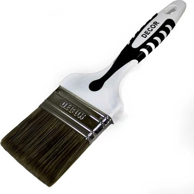 Кисть малярная Decor Black White для лака / 830-025 (25х15мм) - 