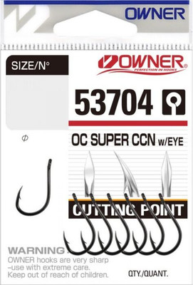 Набор крючков рыболовных Owner Cut Super CCN w/eye BC №2 / 53704-02 (6шт) -
