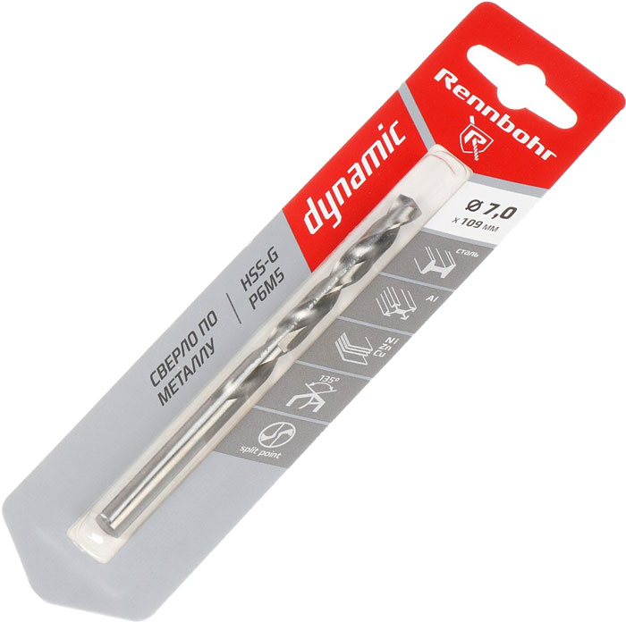 Сверло Rennbohr 7.0х109мм Dinamic P9M3 / 675070