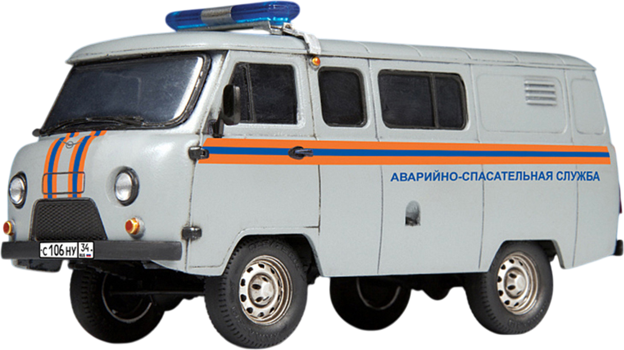 Сборная модель Звезда УАЗ-3909 Буханка Аварийно-спасательная служба / 43002