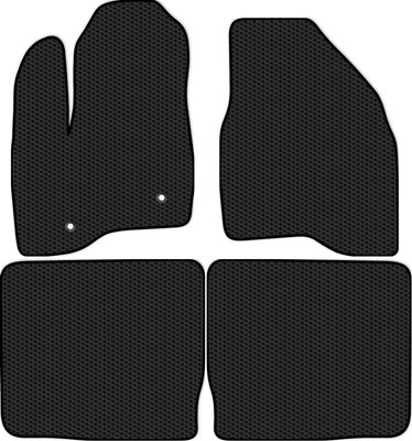 Комплект ковриков для авто Alicosta 0348_1 для Ford Explorer V SUV/U502 2010-2018 (EVA соты, черный) - 