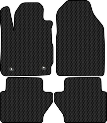 Комплект ковриков для авто Alicosta 0352_1 для Ford Fiesta VI хэтчбек 5 дв/Mk7 2013-2019 (EVA соты, черный) - 