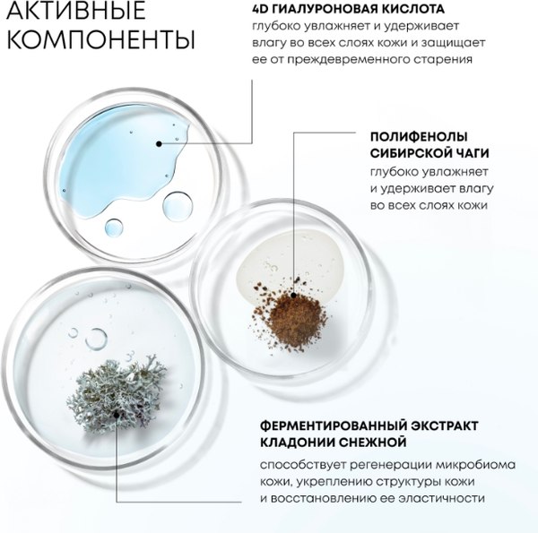 Крем для лица Natura Siberica Lab Biome Гиалуроновый ночной крем-филлер (50мл)