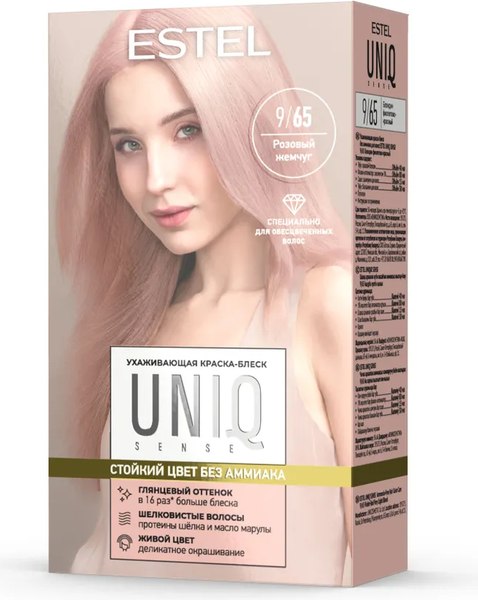 Крем-краска для волос Estel Uniq Sense 9/65 (165мл, блондин фиолетово-красный)