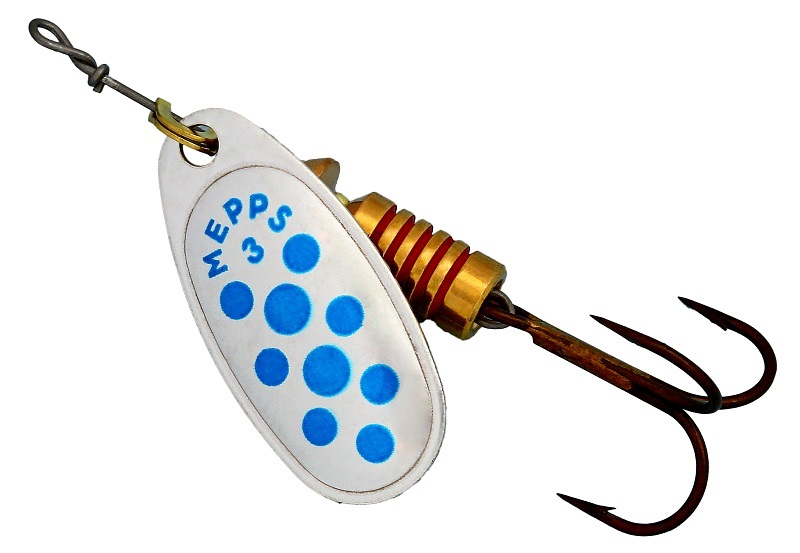 Блесна Mepps Comet 3 Silver/Blue Dots / 529337-B