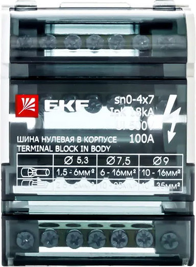 Шина нулевая EKF PROxima sn0-4x7