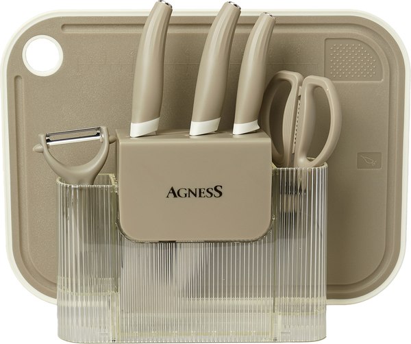 Набор кухонных приборов Agness 671-030 (серый)