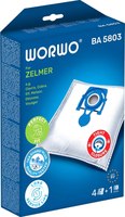 Комплект пылесборников для пылесоса Worwo Zelmer, Bosch BWD4 / BA5803 - 