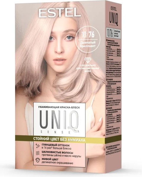 Крем-краска для волос Estel Uniq Sense 10/76 (165мл, светлый блондин)