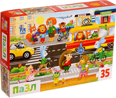 Пазл Puzzle Time Город зверят / 6880919 (35эл) - 