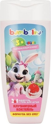 

Шампунь-гель детский, Клубничный коктейль