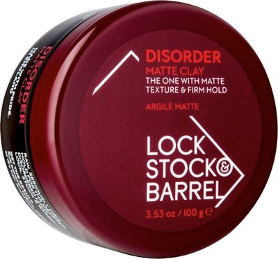 Глина для укладки волос Lock Stock&Barrel Disorder Matte Clay жесткая