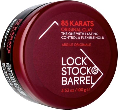 Глина для укладки волос Lock Stock&Barrel для густых волос 85 карат (100мл) - 