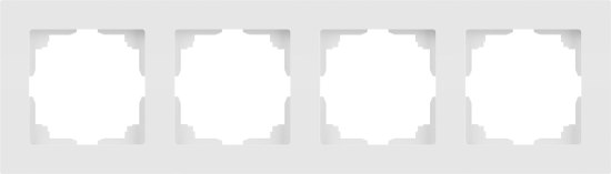 Рамка для выключателей и розеток INTRO Accent 6-504-01М / Б0063759 (белый матовый)