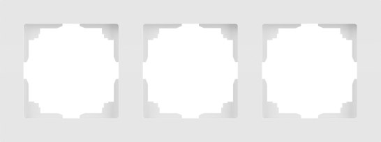 Рамка для выключателей и розеток INTRO Accent 6-503-01М / Б0063744 (белый матовый)