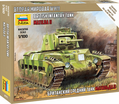 Сборная модель Звезда Британский средний танк Матильда II / 6171 -