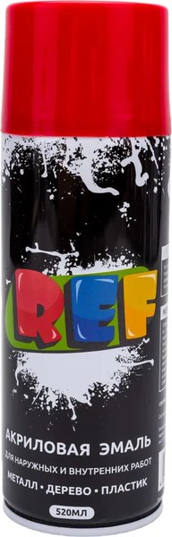 Эмаль REF Акриловая универсальная REF-0014 (520мл, оранжевый)