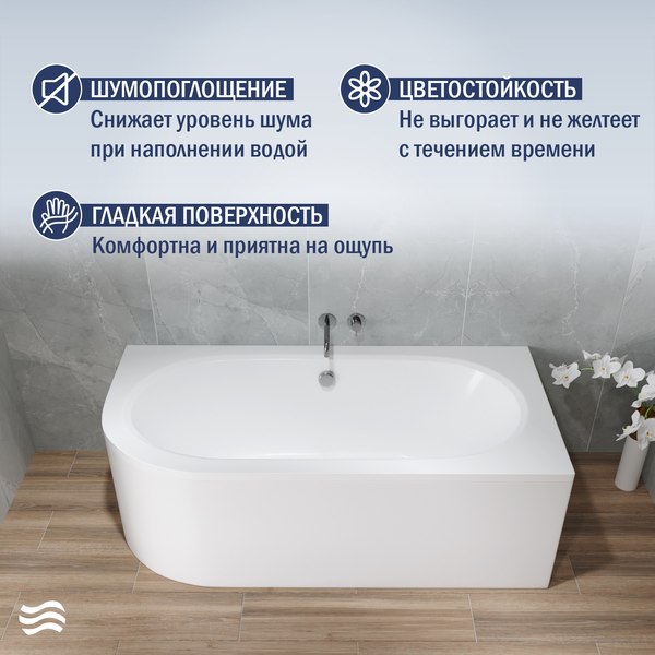 Купить Ванна акриловая Lauter Bliss 160х75 P / 21201062P  
