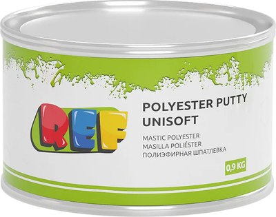 Шпатлевка REF Универсальная Polyester Putty Unisoft REF-R02109 (900г) - 