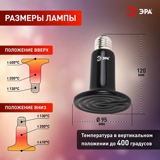 Лампа для растений ЭРА FITO-200W-НQ / Б0059885