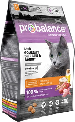 

Сухой корм для кошек, Gourmet Diet с говядиной и кроликом