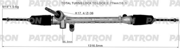Рулевая рейка Patron PSG3141