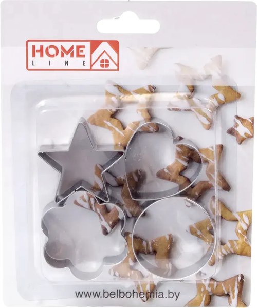 Набор форм для печенья Home Line Фигурки YR1802-6 (4шт)