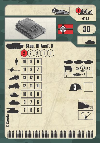 Сборная модель Звезда Немецкое штурмовое орудие Stug-III Ausf.B / 6155
