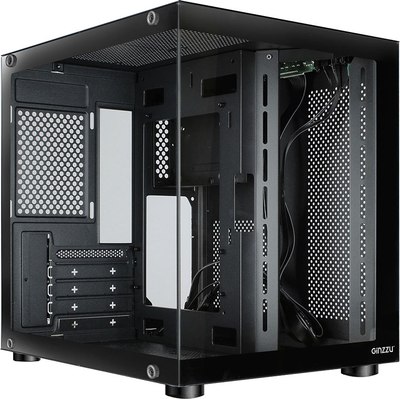 Корпус для компьютера Ginzzu V100 (черный) - 