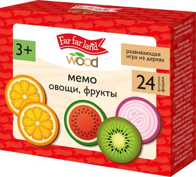 

Развивающая игра, Far far land wood Мемо Овощи, фрукты / 05571