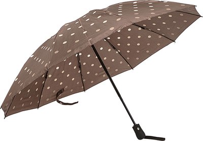 Зонт складной Rain Berry 734-23331.2 (коричневый/горох) - 
