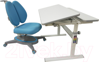 Парта+стул Растущая мебель Picasso E201 + Smart DUO MC204 (голубой)
