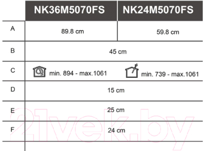 Вытяжка Т-образная Samsung NK24M5070FS/UR